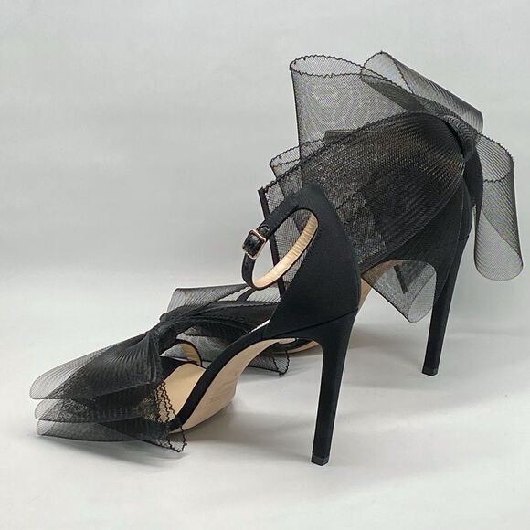 Jimmy Choo Aveline bow detail sandals size 37.5 - Picture 9 of 13